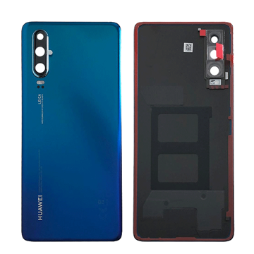 Picture of Original Back Cover With Camera Lens for Huawei P30 02352NMN - Color: Aurora Blue