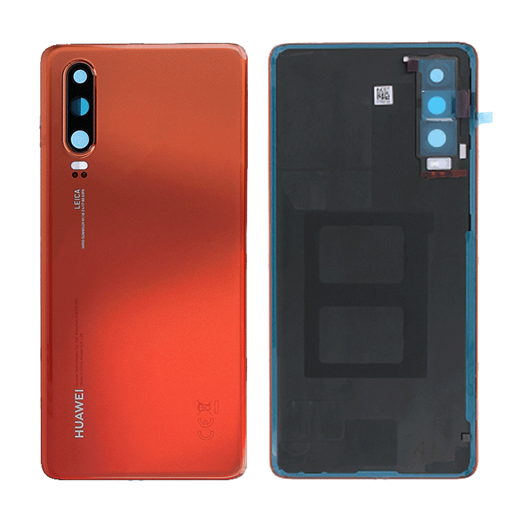 Picture of Original Back Cover and Camera Lens for Huawei P30 02352NMQ - Color: Amber Sunrise