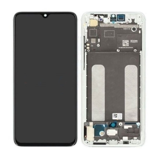 Picture of Display Unit with Frame for Xiaomi Mi 9 Lite 560910015033 (Service Pack) - Colour: White