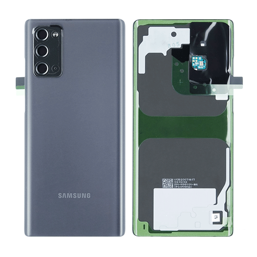 Γνήσιο Πίσω Καπάκι με Τζαμάκι Κάμερας για Samsung Galaxy Note 20 5G N981 GH82-23299A - Χρώμα: Mystic Gray