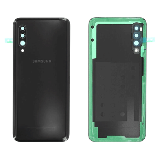 Γνήσιο Πίσω Καπάκι με Τζαμάκι Κάμερας για Samsung Galaxy A90 5G A908 GH82-20741A - Χρώμα: Μαύρο