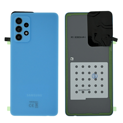 Picture of Original Back Cover with Camera Lens for Samsung Galaxy A72 4G A725 / A72 5G A726 GH82-25448B - Color: Blue