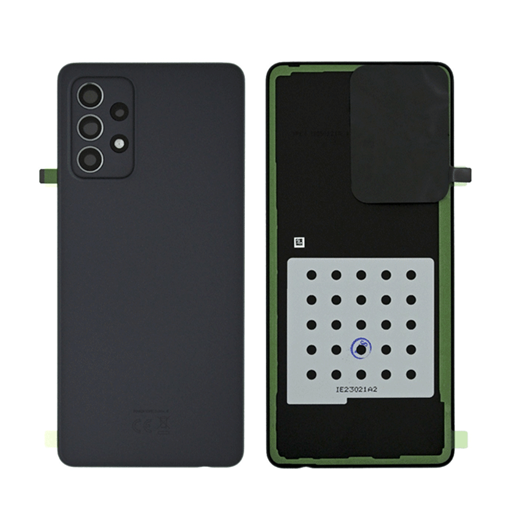 Picture of Original Back Cover with Camera Lens for Samsung Galaxy A72 4G A725 / A72 5G A726 GH82-25448A - Color: Black