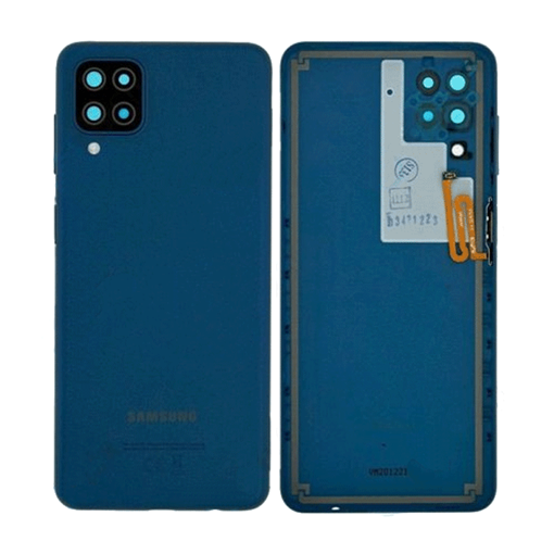 Picture of Original Back Cover with Camera Lens for Samsung Galaxy A12 A125F / A12 Nacho A127F GH82-24487C - Color: Blue