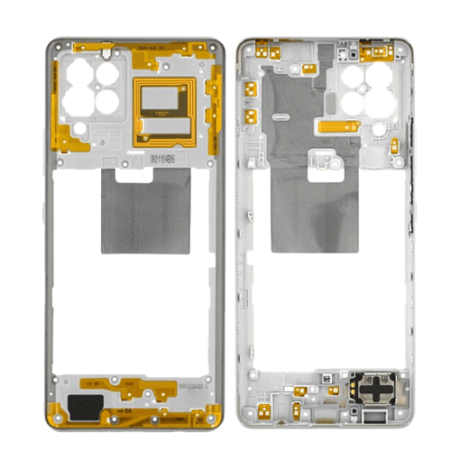 Γνήσιο Μεσαίο Πλαίσιο Middle Frame για Samsung Galaxy Α42 5G A426 GH97-25855B - Χρώμα: Λευκό