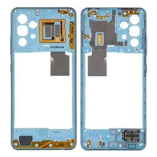Γνήσιο Μεσαίο Πλαίσιο Middle Frame για Samsung Galaxy A32 4G A325 GH97-26181C - Χρώμα: Μπλε