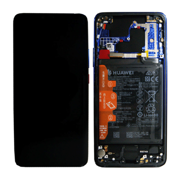 Εικόνα της Γνήσια Οθόνη LCD με Μηχανισμό Αφής και Πλαίσιο και Μπαταρία για Huawei Mate 20 Pro (Service Pack) 02352GGC - Χρώμα: Twilight