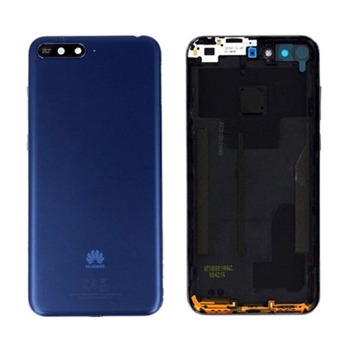 Picture of Original Back Cover with Camera Lens for Huawei Y6 2018 97070TXX - Colour: Blue