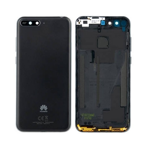 Picture of Original Back Cover with Camera Lens for Huawei Y6 2018 97070TXT - Colour: Black