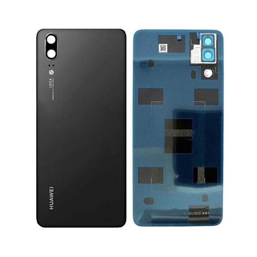 Picture of Original Back Cover with Camera Lens for Huawei P20 Dual Sim 02351WKS - Colour: Black