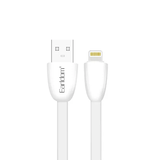 Picture of Earldom EC-110i Fast Charging Cable Lightning 2.4Α 2M - Color: White