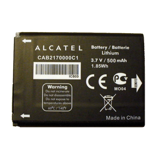 Picture of Battery Alcatel CAB2170000C1 for 344 / 383 / 508 / 565 / 600 / 660 / F250 / S621 - 500mAh