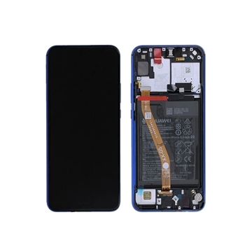 Picture of Original LCD Complete With Frame  and Battery for Huawei P Smart Z (Service Pack) 02352RXU - Color: Blue