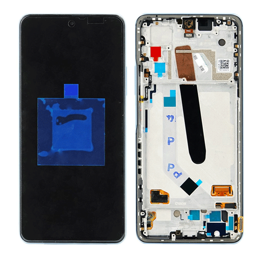 Γνήσια Οθόνη LCD με Μηχανισμό Αφής και Πλαίσιο για Xiaomi Poco F3 560004K11A00 (Service Pack) - Χρώμα: Μπλε