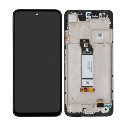 Γνήσια Οθόνη LCD με Μηχανισμό Αφής και Πλαίσιο για Xiaomi Redmi Note 10 5G 5600020K1900 (Service Pack) - Χρώμα: Tarnish