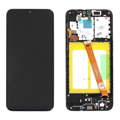 Γνήσια Οθόνη LCD με Μηχανισμό Αφής για Samsung Galaxy A20e A202F GH82-20229A - Χρώμα: Μαύρο
