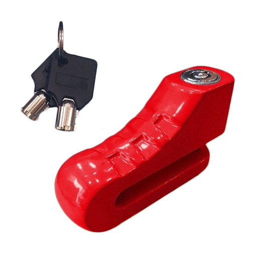 Picture of Disc Motorcycle Lock Qilong Type-1 - Color: Red