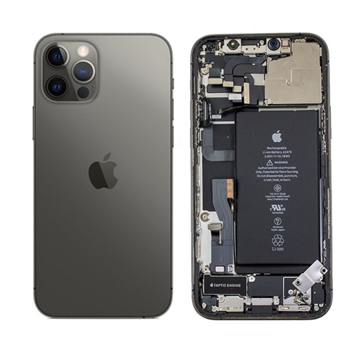 Picture of Original Back Cover with Battery and Back Camera (HOUSING) for iPhone 12 Pro - Colour: Black