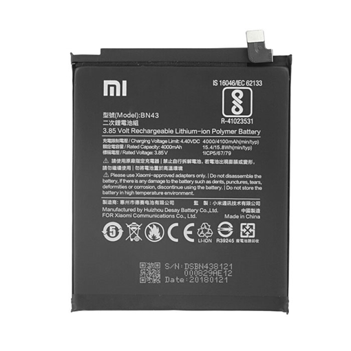 Γνήσια Μπαταρία BN41 για Xiaomi Redmi Note 4 / 4X 4000 mAh (Service Pack) 290400001000
