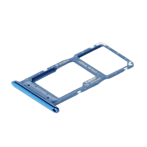 Γνήσια Υποδοχή Κάρτας Dual SIM και SD (SIM Tray) για Huawei P Smart 2019 / 2020 51661KQA - Χρώμα: Μπλε