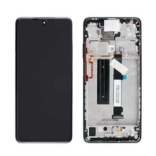 Γνήσια Οθόνη LCD με Μηχανισμό Αφής και Πλαίσιο για Xiaomi Mi 10T Lite 5G 5600040J1700 (Service Pack) - Χρώμα: Μαύρο