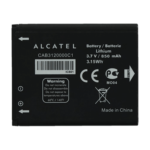 Picture of Alcatel CAB22D0000C1/ CAB20G0000C1 Battery for OT-358 / OT-358D / OT-506 / OT-506D / OT-665 / 1060 / Tribe 3000G - 650mAh