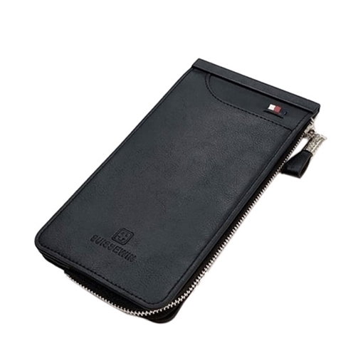 Suissewin SN-969 θήκη για πιστωτικές κάρτες / Credit Card Leather Case - Χρώμα: Μαύρο