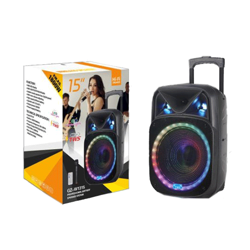 PZX GZ-W1315 Bluetooth Φορητό ηχείο - Wireless Portable Speaker 15''