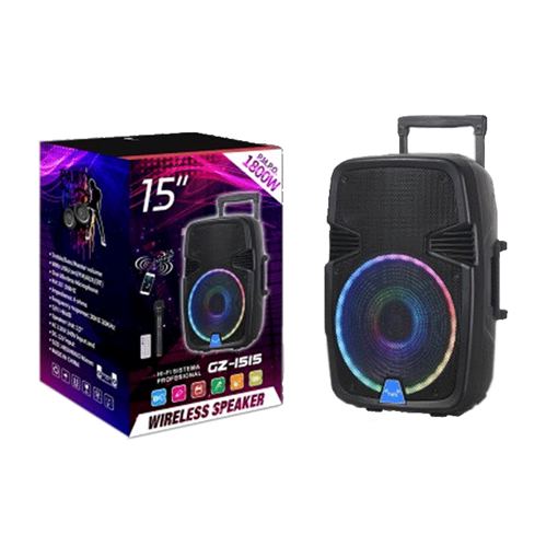 PZX GZ-1515 Bluetooth Φορητό ηχείο - Wireless Portable Speaker 15''