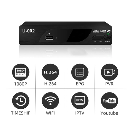 High Definition Digital Receiver DVB-T2 TV Receiver U-002