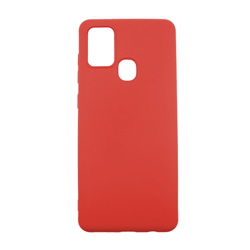 Θήκη Πλάτης Σιλικόνης Soft Back Cover για Samsung A21S 4G A217F - Χρώμα: Κόκκινο