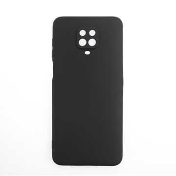 Picture of Silicone Case Soft Back Cover for Xiaomi Redmi Note 9 Pro - Color: Black
