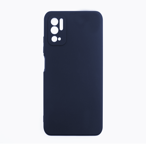 Picture of Silicone Case Soft Back Cover for Xiaomi POCO M3 Pro 5G  - Color: Dark Blue