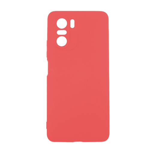 Θήκη Πλάτης Σιλικόνης Soft Back Cover για Xiaomi POCO F3  - Χρώμα: Κόκκινο