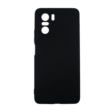 Picture of Silicone Case Soft Back Cover for Xiaomi POCO F3  - Color: Black