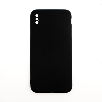 Picture of Silicone Case Soft Back Cover for iPhone XS Max - Color: Black