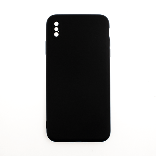 Θήκη Πλάτης Σιλικόνης Soft Back Cover για iPhone XS Max - Χρώμα: Μαύρο