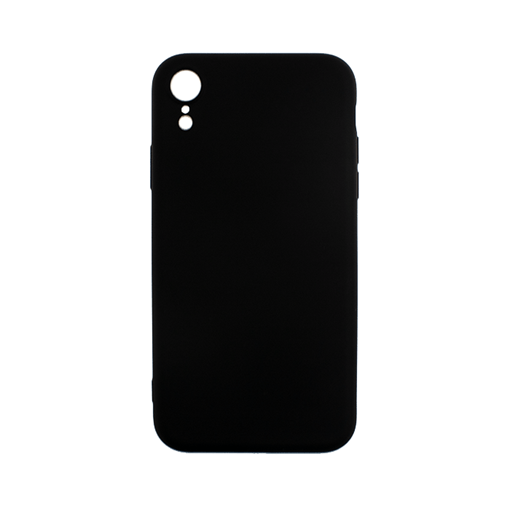 Θήκη Πλάτης Σιλικόνης Soft Back Cover για iPhone XR  - Χρώμα: Μαύρο