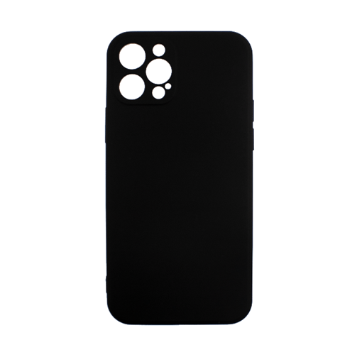 Θήκη Πλάτης Σιλικόνης Soft Back Cover για iPhone 13 Pro - Χρώμα: Μαύρο