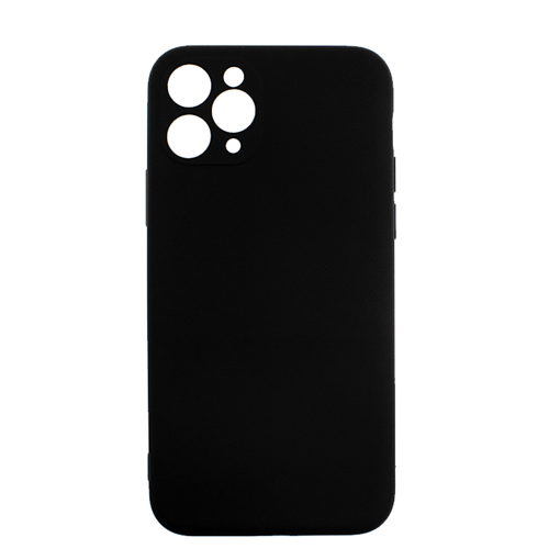 Θήκη Πλάτης Σιλικόνης Soft Back Cover για iPhone 11 Pro  - Χρώμα: Μαύρο