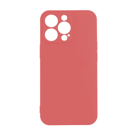 Θήκη Πλάτης Σιλικόνης Soft Back Cover για iPhone 12 PRO - Χρώμα: Κόκκινο