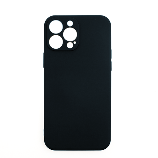 Θήκη Πλάτης Σιλικόνης Soft Back Cover για iPhone 13 Pro Max - Χρώμα: Μαύρο