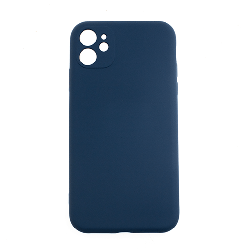 Θήκη Πλάτης Σιλικόνης Soft Back Cover για iPhone 11  - Χρώμα: Σκούρο Μπλέ