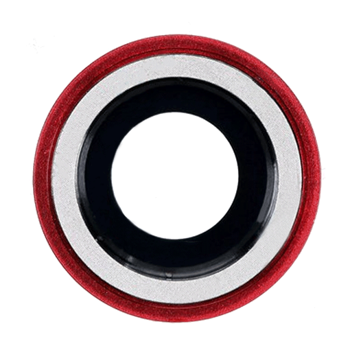 Τζαμάκι Κάμερας με Πλαίσιο / Camera lense with Frame για Apple iPhone XR - Χρώμα: κόκκινο