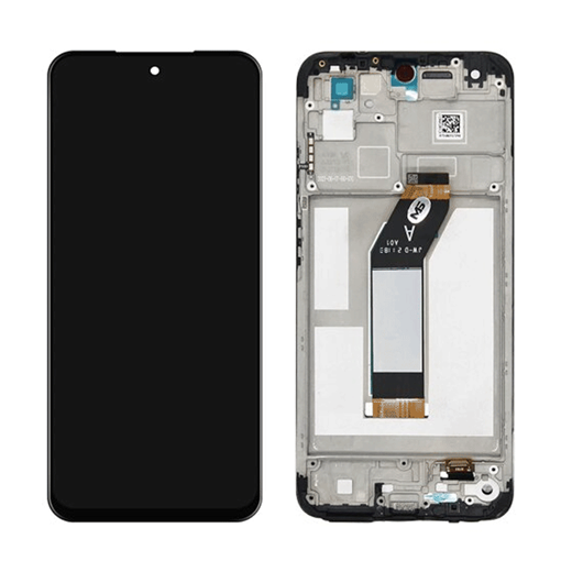 Γνήσια Οθόνη LCD με Μηχανισμό Αφής και Πλαίσιο Xiaomi Redmi 10 560002K19A00 (Service Pack) - Χρώμα: Μαύρο