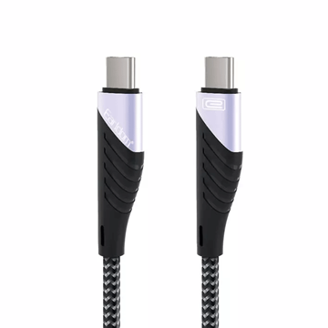 Picture of Earldom EC-112C Fast Charging Cable Type -C σε Type -C 3.4Α 1.2M - Color: White