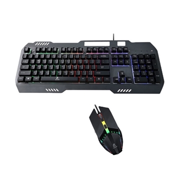 Εικόνα της Jeqang JK-968 Πληκτρολόγιο Gaming Keyboard με RGB φωτισμό & Ποντίκι Backlight type : 7 colour Αγγλικό