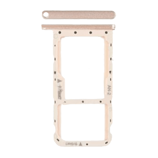 Picture of Original SIM Tray Dual Sim and SD for Huawei P20 Lite (Service Pack) 51661HKM - Color: Pink