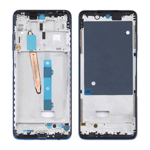 Μπροστινό Πλαίσιο Οθόνης Front LCD Frame για Xiaomi Poco X3/ Poco X3 NFC - Χρώμα: Μπλε