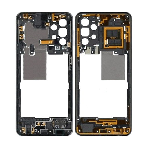 Μεσαίο Πλαίσιο με Καλωδιοταινία Middle Frame with Flex για Samsung Galaxy A32 5G A326B - Χρώμα: Μαύρο